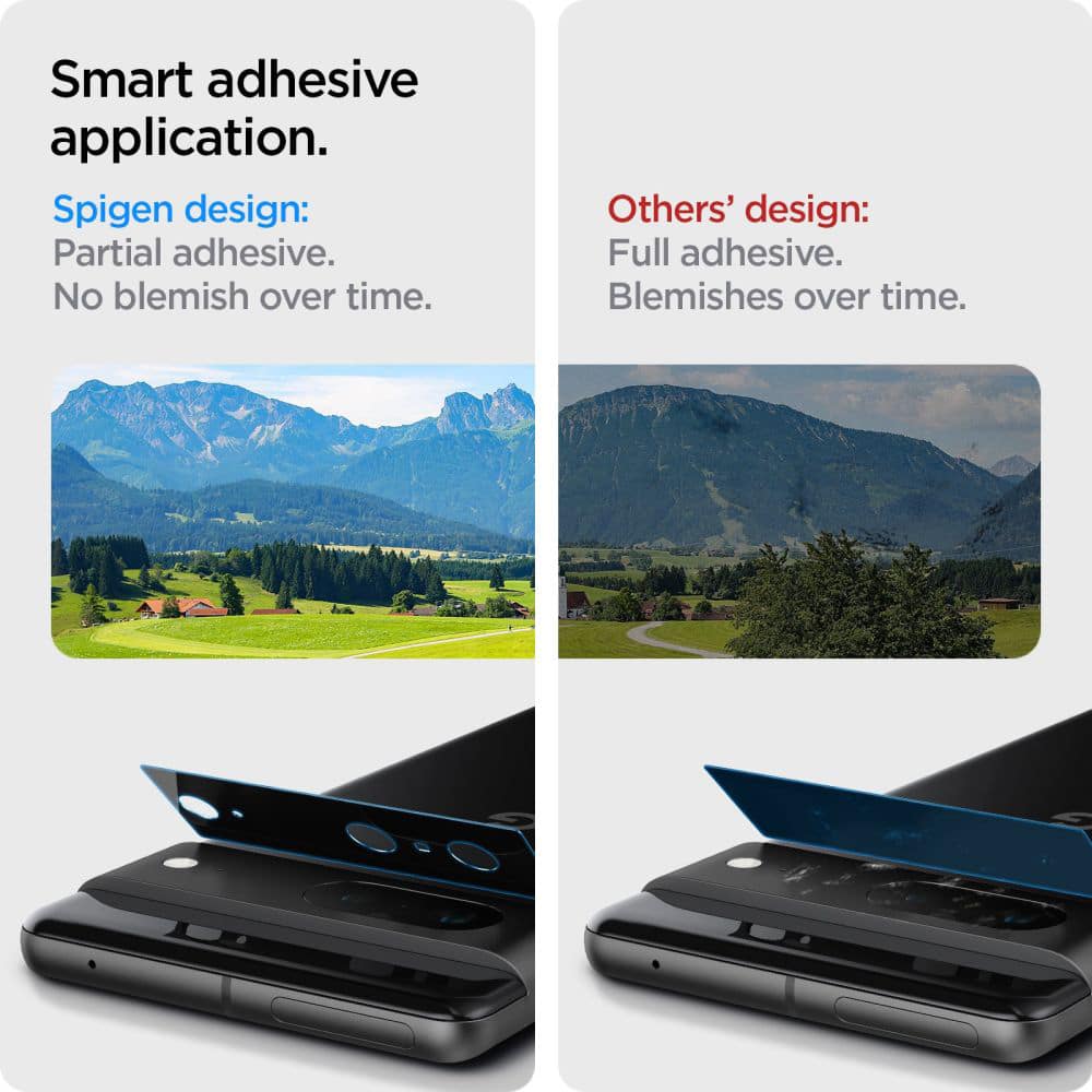 Spigen - Glas.tR EZ Fit Optik.TR steklo za kamero (2 kosa) - Google Pixel 7 - črno