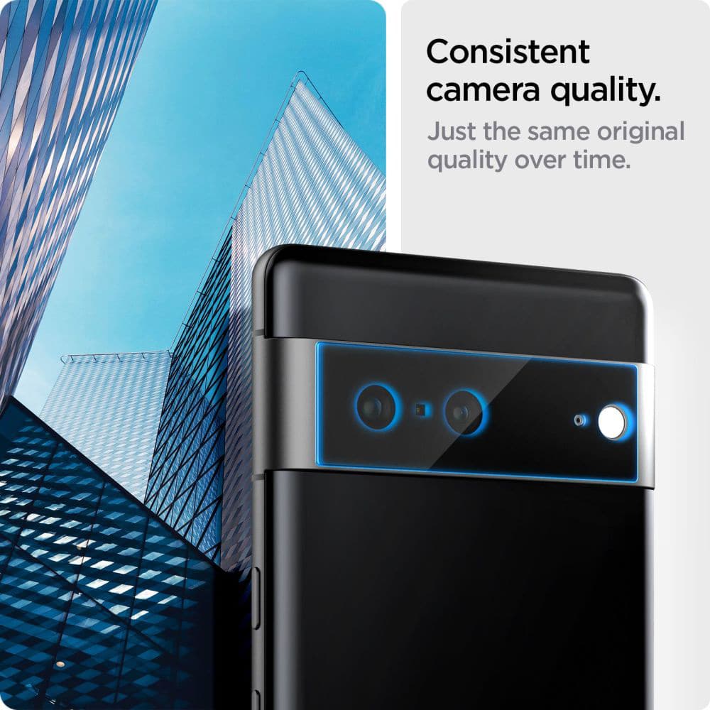 Spigen - Glas.tR EZ Fit Optik.TR steklo za kamero (2 kosa) - Google Pixel 7 - črno