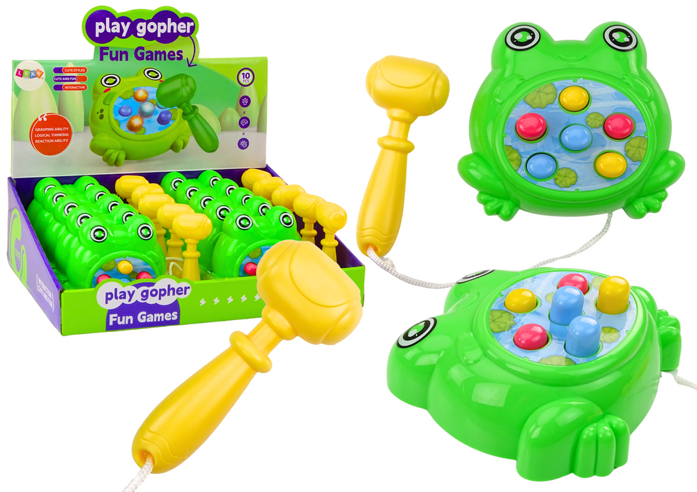 Mini arkadna igra Hamer Frog - zelena