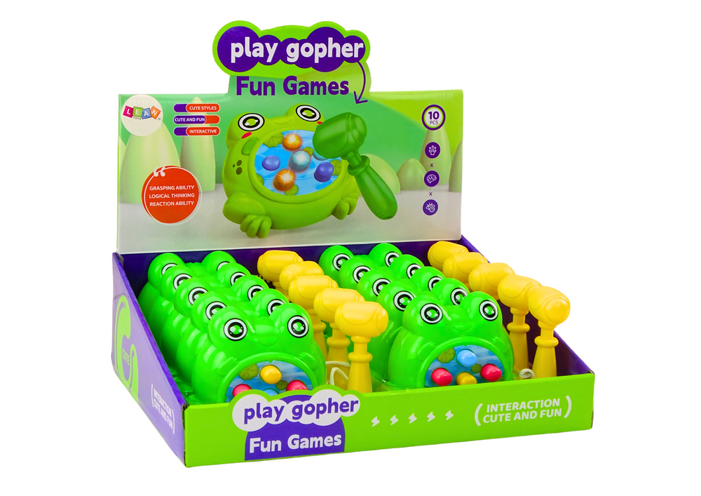 Mini arkadna igra Hamer Frog - zelena
