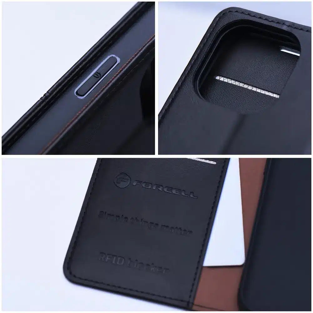 FORCELL F-PROTECT RFID Blocker preklopni ovitek za SAMSUNG GALAXY S24 PLUS črn