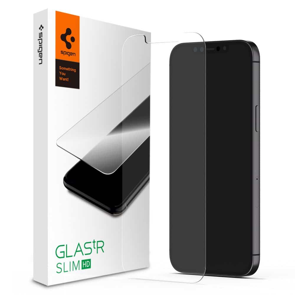 Spigen - Glas.TR Slim - iPhone 12 / 12 Pro - Prozirni