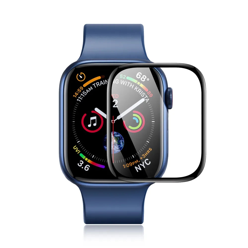DUX DUCIS PMMA zaščitna folija z okvirjem (2 kosa) za Apple Watch 10 42 mm črna