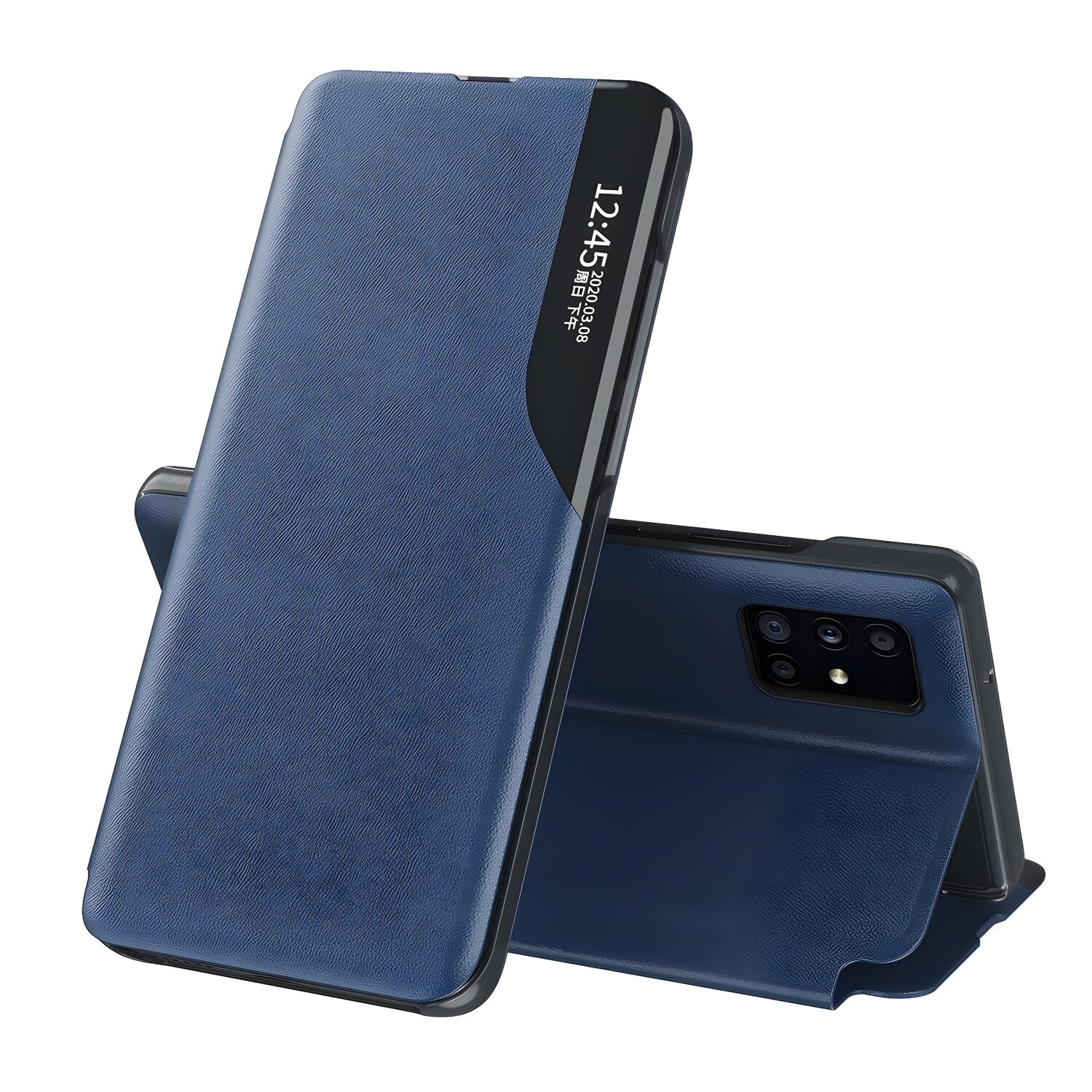 Elegantna knjižna futrola View Case za Samsung Galaxy S23 FE - Tamno plava KP27956