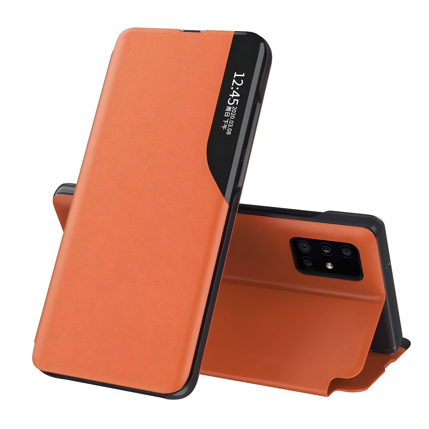 Elegantna knjižna futrola View Case za Samsung Galaxy S23 FE - Narančasta KP28052