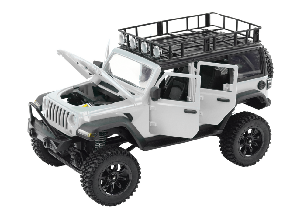Terenski auto na daljinsko upravljanje s magnetskim motorom 4x4 - sivi