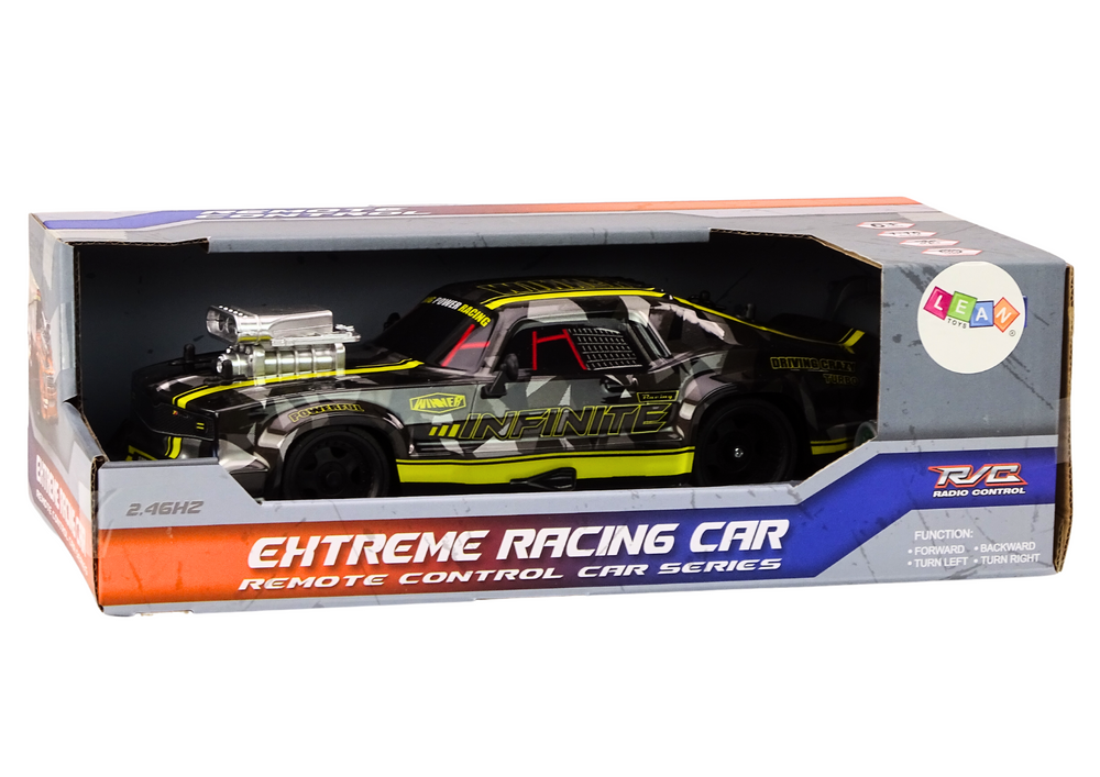 Auto na daljinsko upravljanje 1:16 Rubber Drift  -crno/žuti