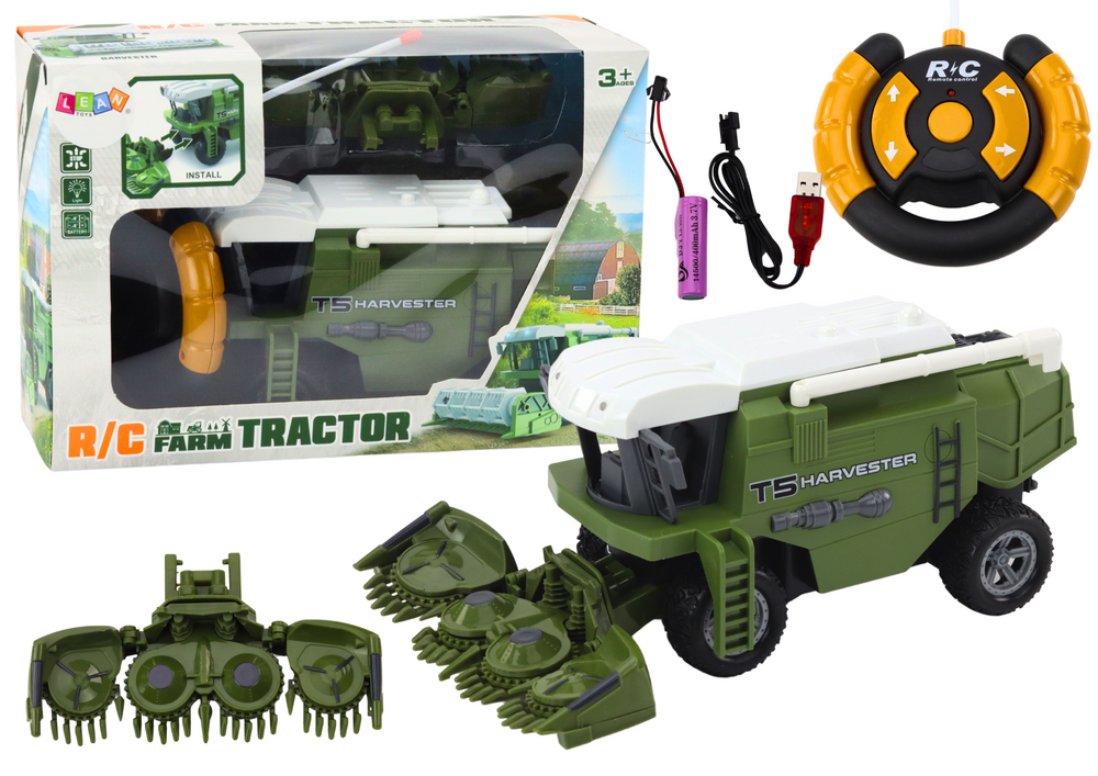 Kombajn na daljinsko upravljanje Combine Harvester - zeleni