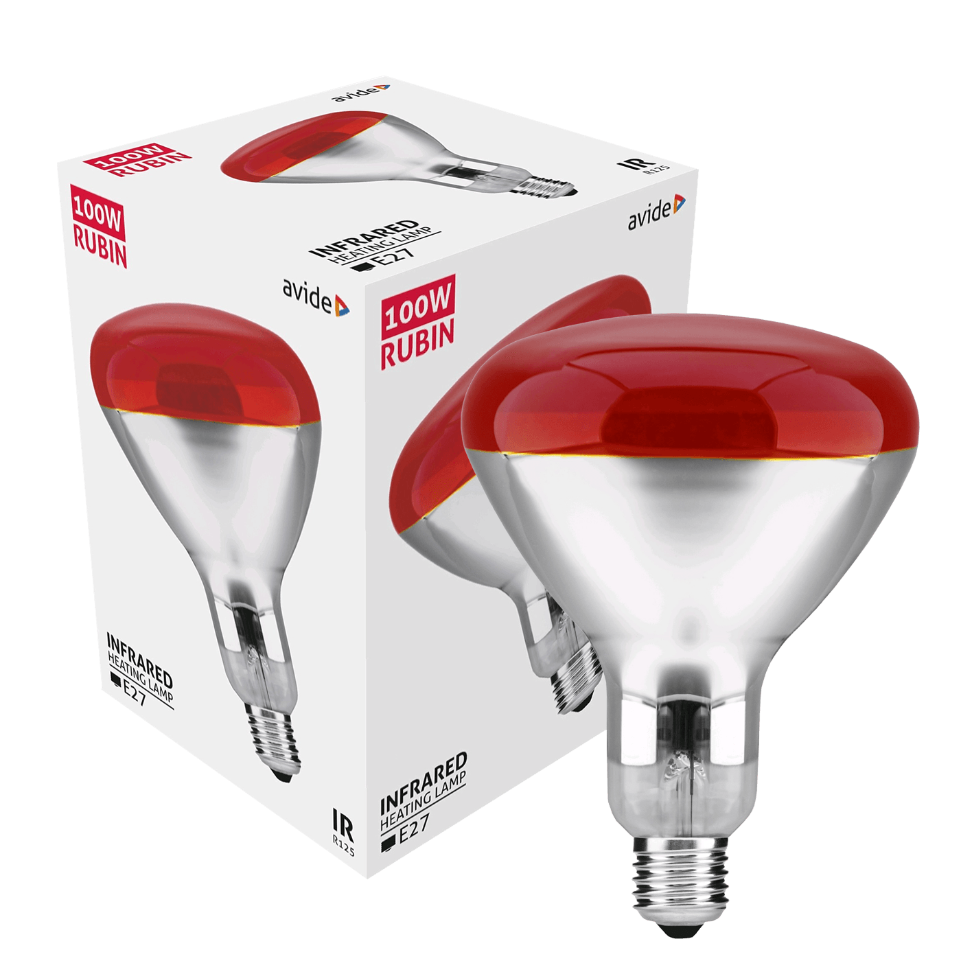 Avide Žarulja, 100W, E27, Infra Red, IP20 - ASIR27-100W-R