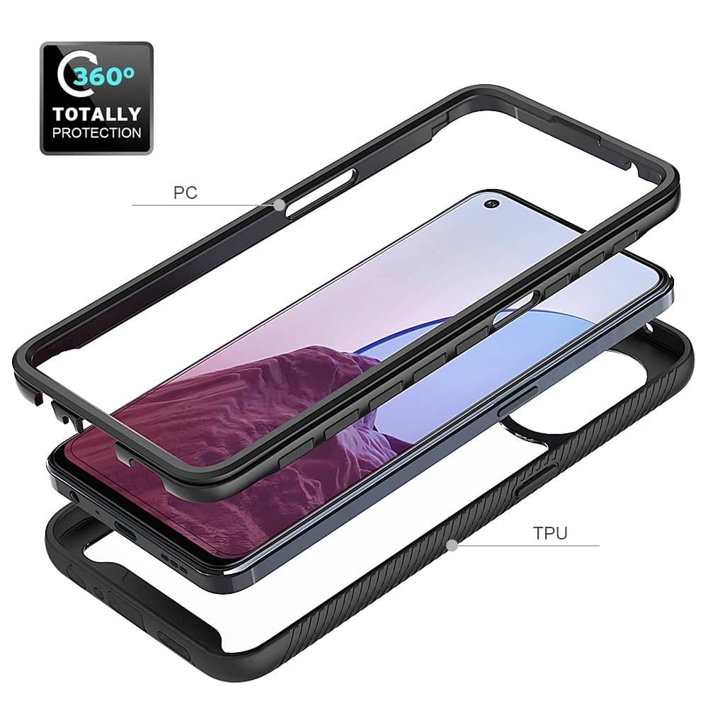 Techsuit - Defense360 Pro + zaščita za zaslon za Oppo Reno7 Lite / Reno8 Lite - črna