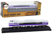Metalni kolekcijski model vlaka 1:48 - bijelo/ljubičasti