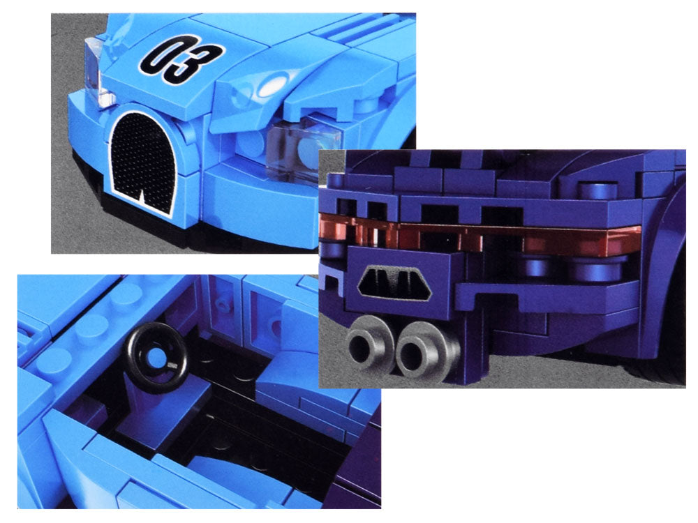 Kockice SuperCar Blue (139 elemenata)