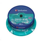Verbatim DVD-RW Matt Silver 4,7 GB 25 kom