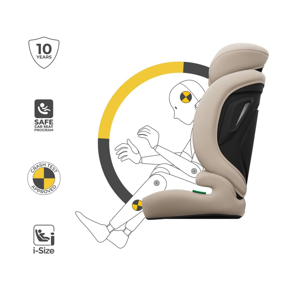 Kinderkraft autosjedalica Comfort Up 2 plus i-Size 9-36 kg (76-150 cm) bez Isofix-a, Beige