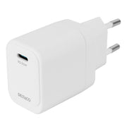 DELTACO Kućni punjač USB-C, 1x USB-C PD, 20 W, BIJELI