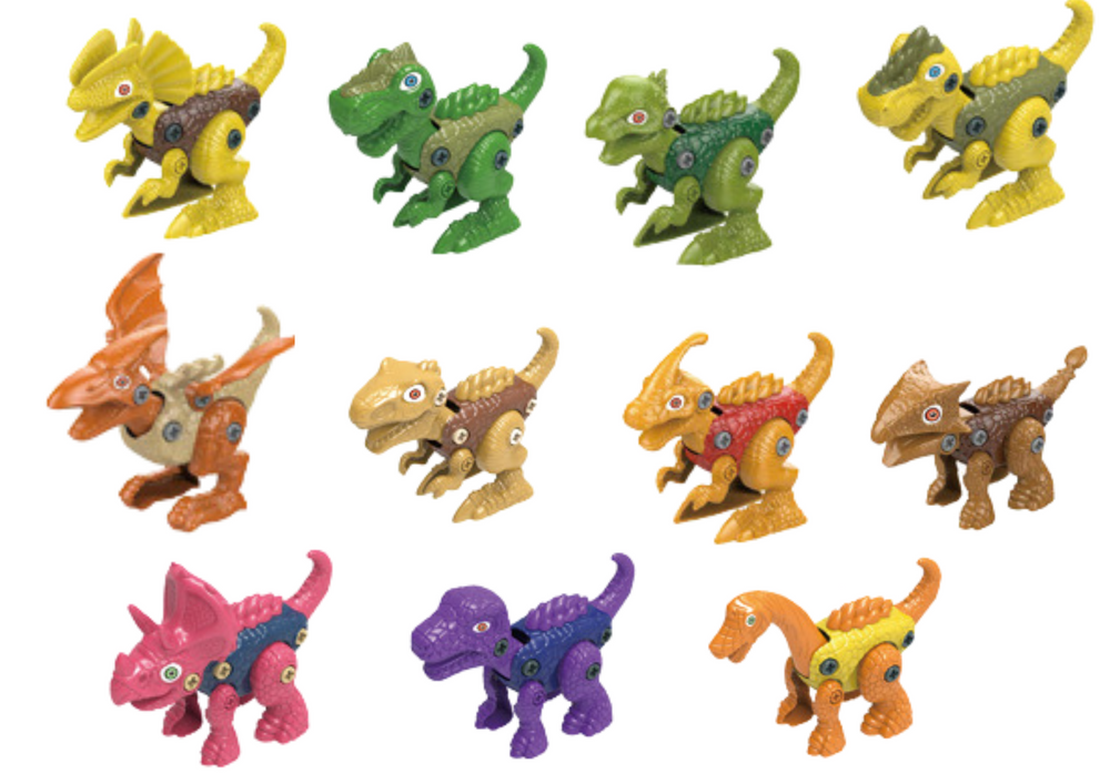 Set šarenih jaja za odmotavanje s dinosaurima - 12 komada