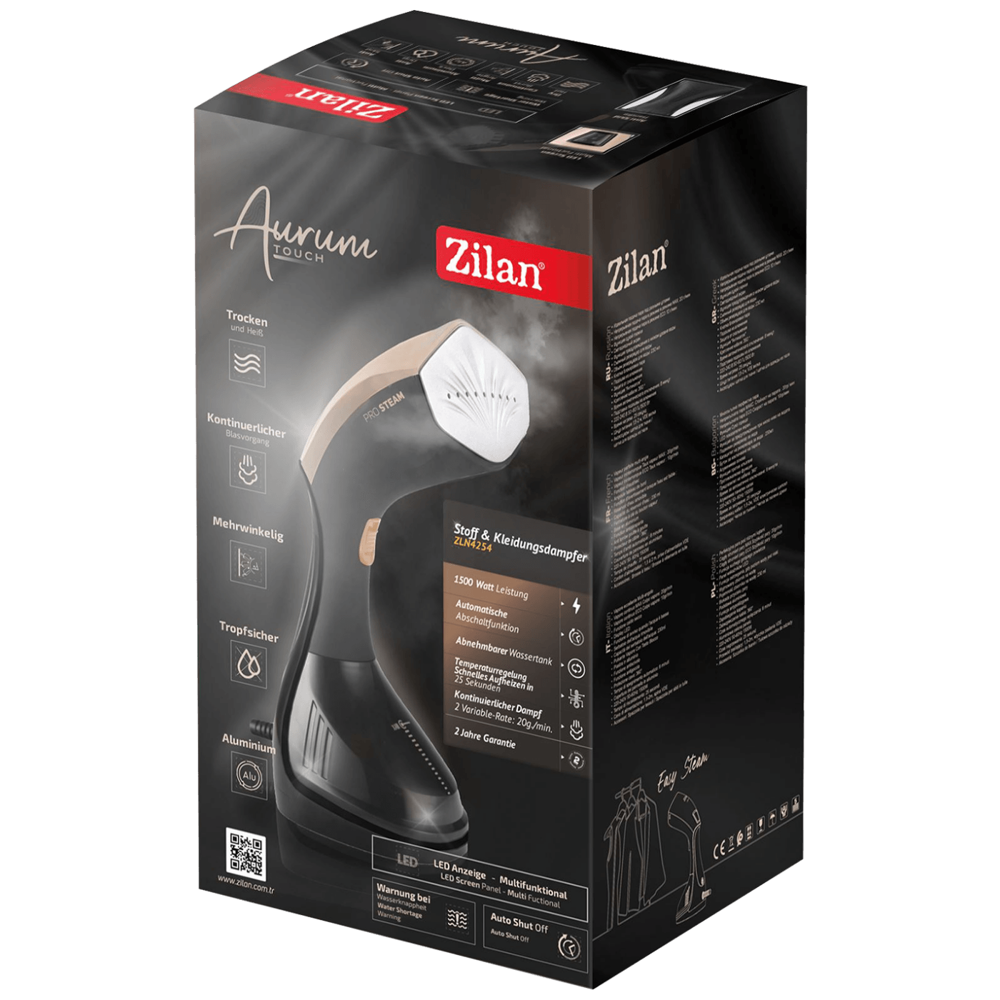 Zilan Glačalo na paru za vertikano glačanje, 1500W, Aurum Touch - ZLN4254 Aurum Touch