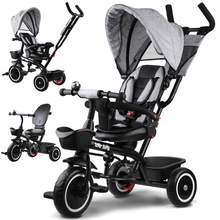 Tricikl Tiny Bike 3u1 – Grey