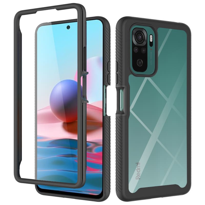 Techsuit - Defense360 Pro + Screen Protector - Xiaomi Redmi Note 10 4G / Note 10S / Poco M5s - crna