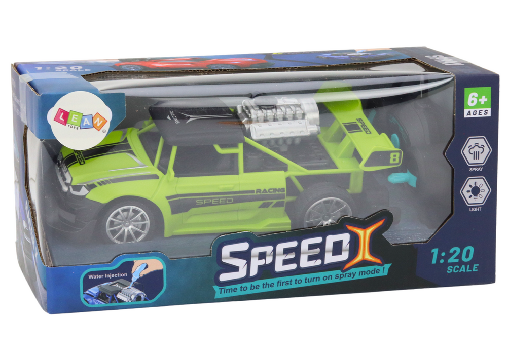 Auto na daljinsko upravljanje Car 1:20 Smoke Effect - zeleni