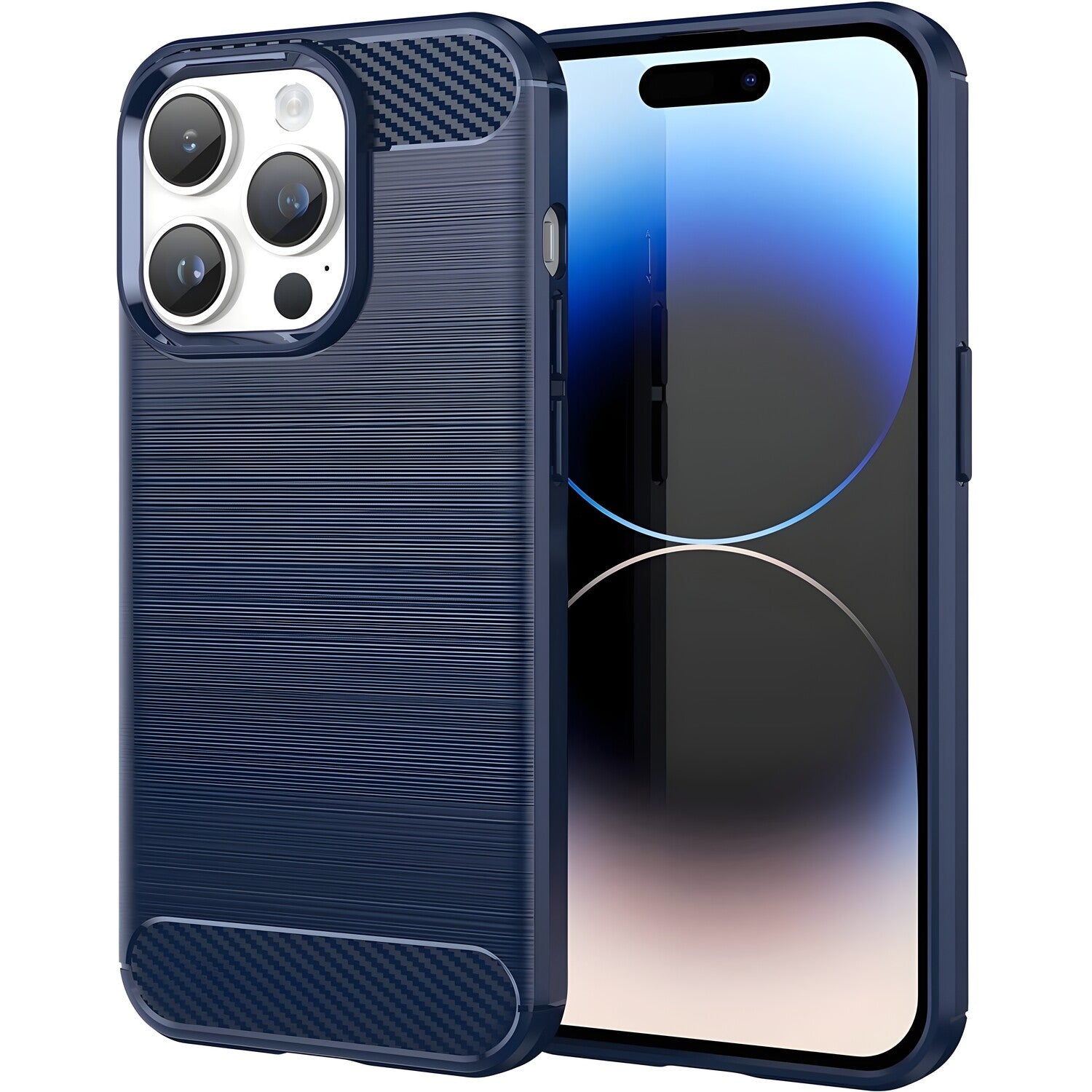 Futrola Carbon Shield TPU za Apple iPhone 14 Pro Max - Plava KP38130