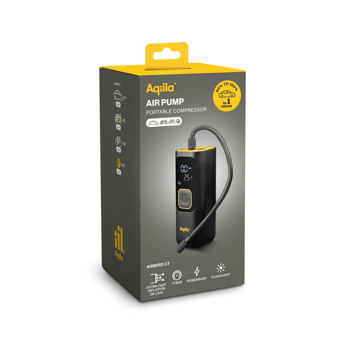 Aqiila Airbird C7 prijenosna pumpa za zrak