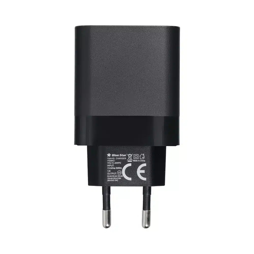 BLUE STAR 3A 45W Type C PD QC4.0 TFB-TC-45W polnilec - črn