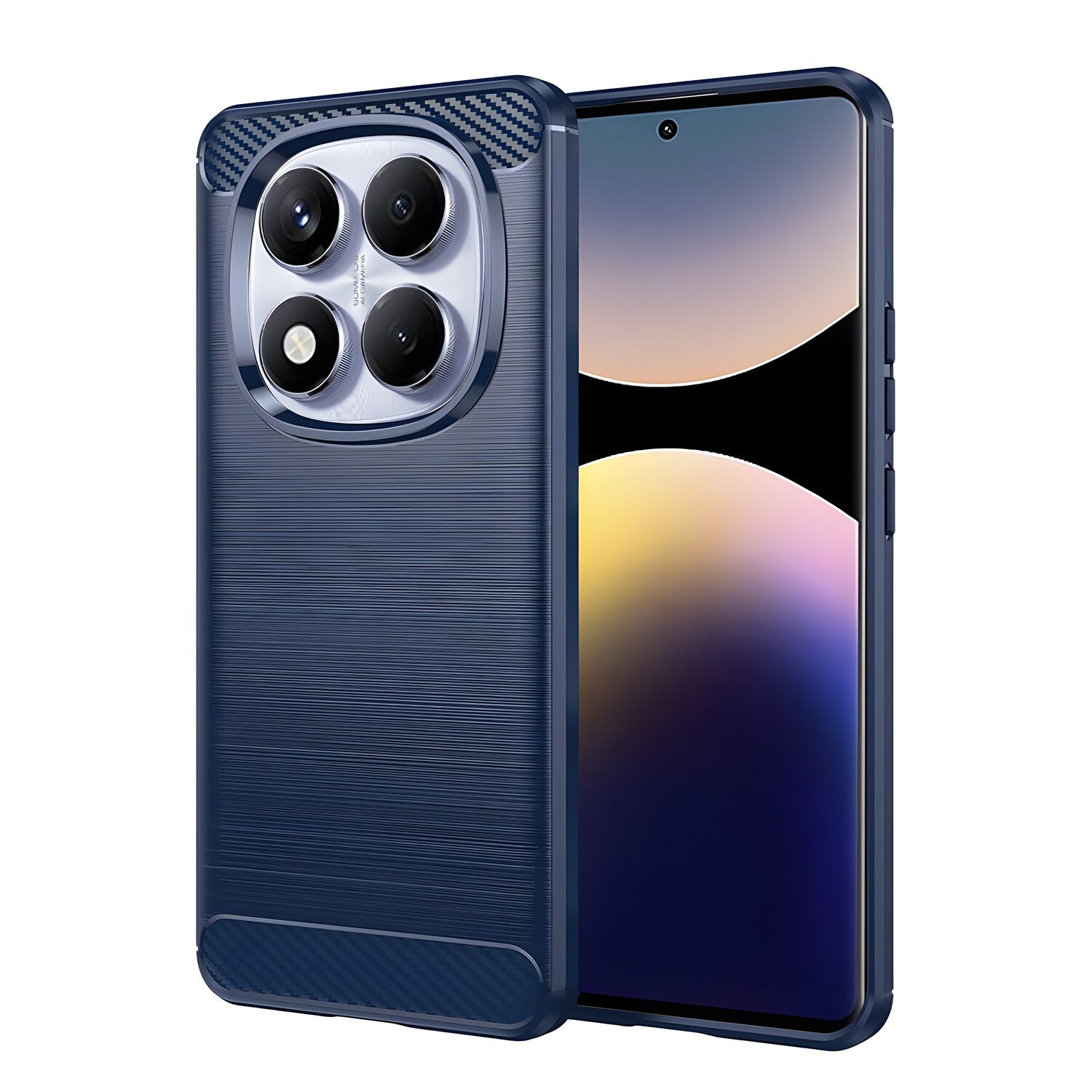 Futrola Carbon Shield TPU za Xiaomi Redmi Note 14 Pro 4G/Poco F7 - Tamno plava KP36544