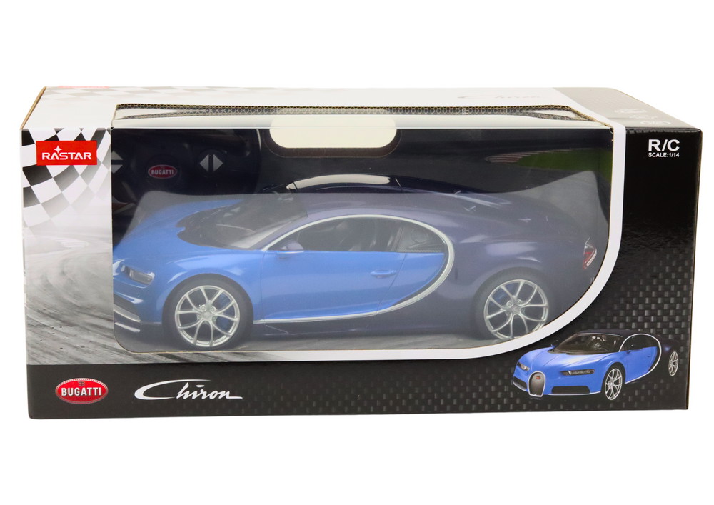 Licencirani auto na daljinsko upravljanje RC 1:14 Bugatti Veyron Chiron - plavi