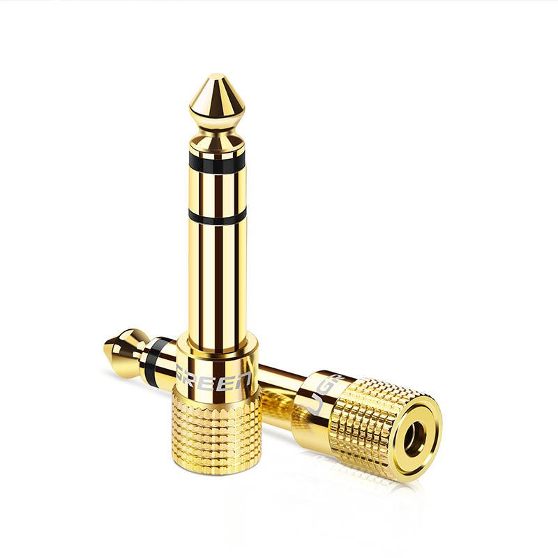 Ugreen 20503 adapter za promjenu tipa priključka kabela 6.35mm 3.5mm Zlatno