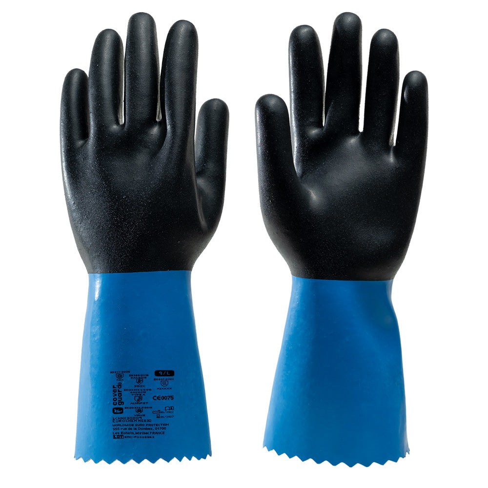 Rukavica neopren EUROCHEM NE530 crno/plava vel. 10