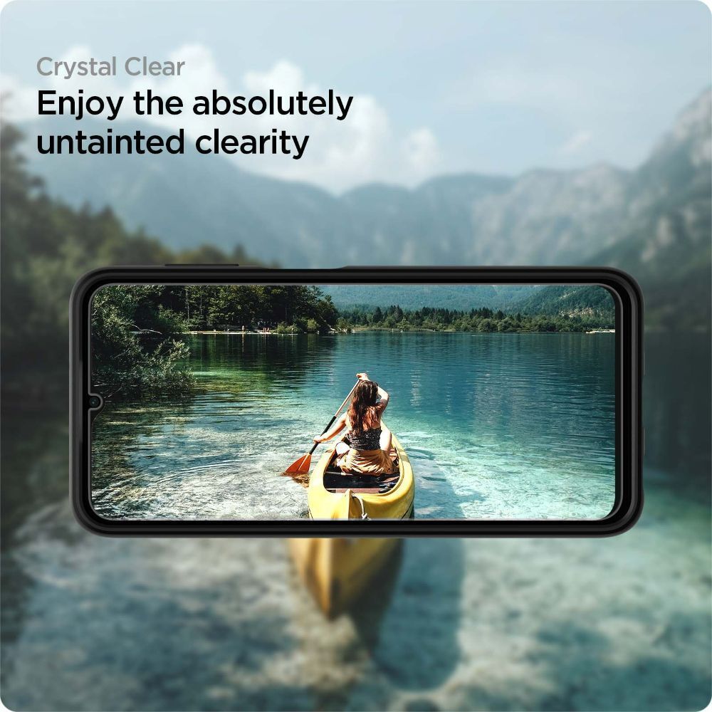 SPIGEN ALM GLAS.TR KALJENO STEKLO 2-KOSOVNI PAKET ZA SAMSUNG GALAXY A13 4G / LTE CLEAR