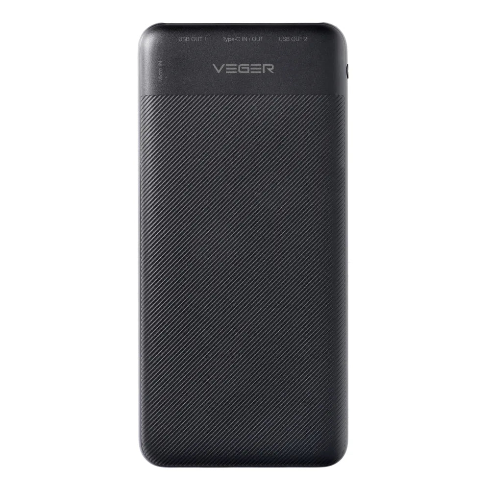 VEGER powerbank 10.000 mAh PD QC3.0 2A 20W A11S (W1133S) črn