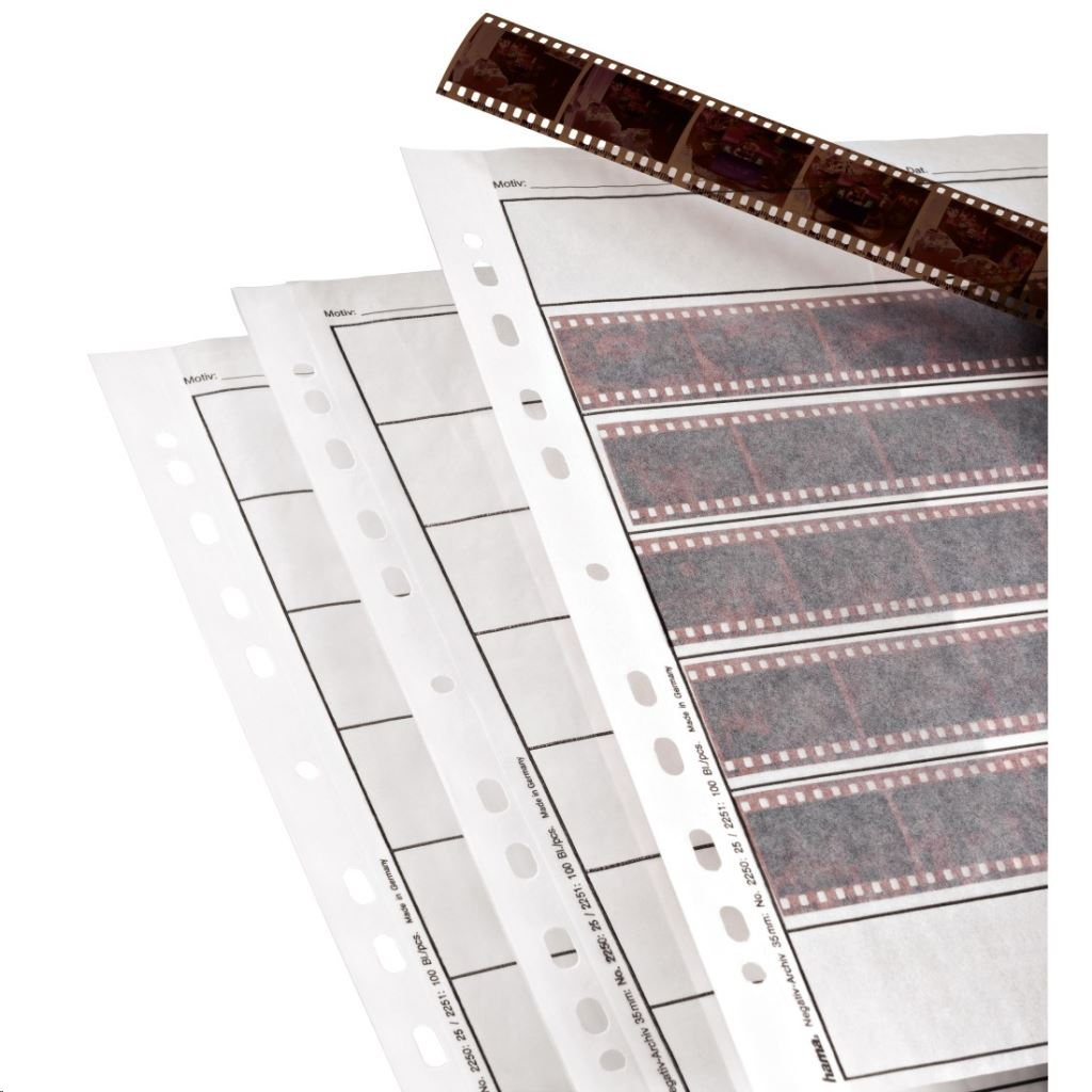 Hama Negative Sleeves, 24 x 36 mm, Glassine matt fotoalbum 7 listova