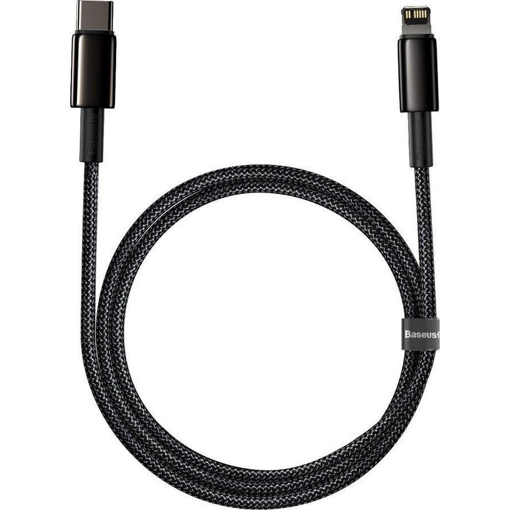 BASEUS kabel tip C na Lightning PD 20W volframovo zlato CATLWJ-01 2m črn