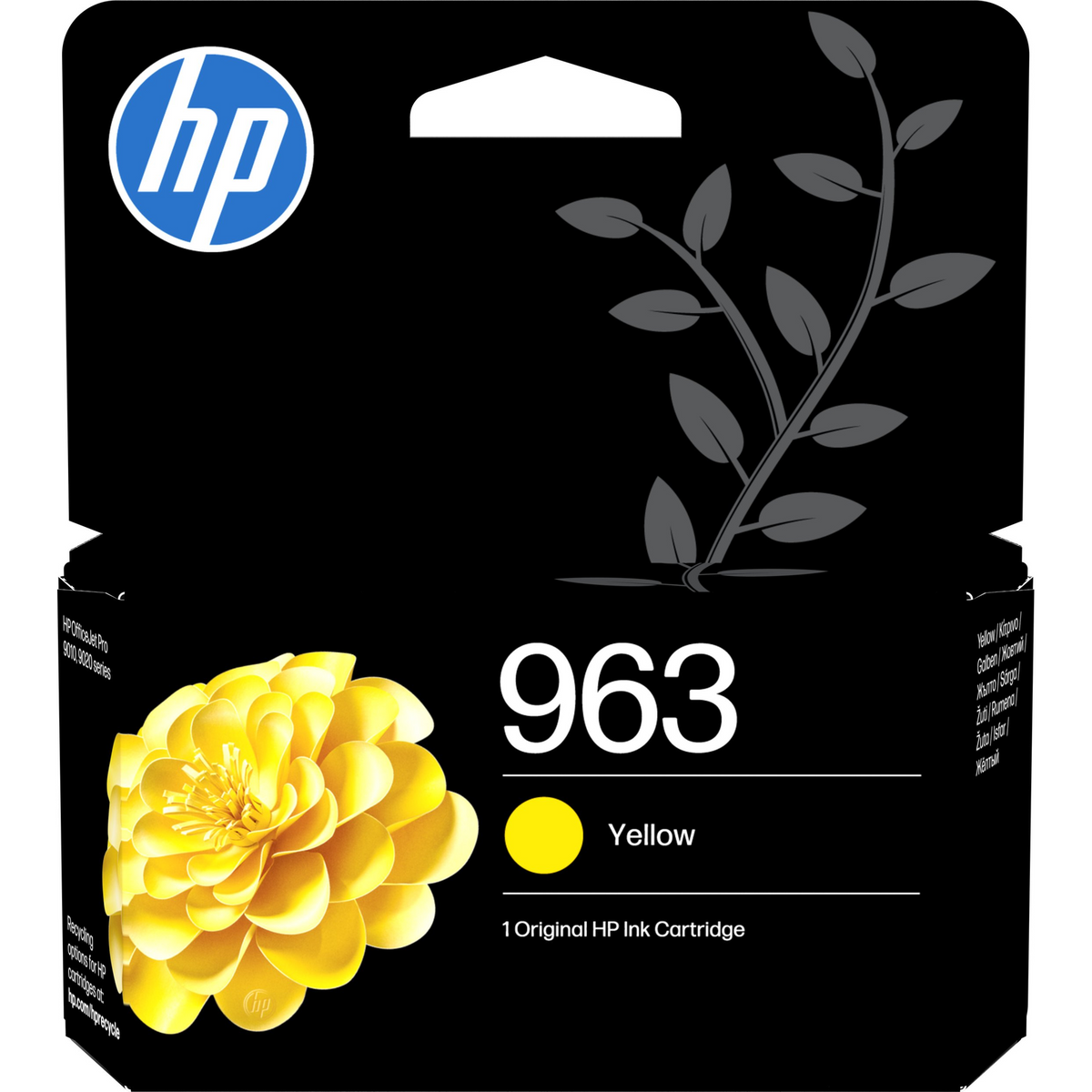 HP 963 Yellow Original Ink Cartridge spremnik s tintom 1 kom Standardni prinos Žuto