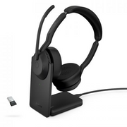 Jabra 25599-989-989 naglavne slušalice i slušalice s ugrađenim mikrofonom Žičano i bežično Obruč za glavu Ured / pozivni centar Bluetooth Postolje za punjenje Crno