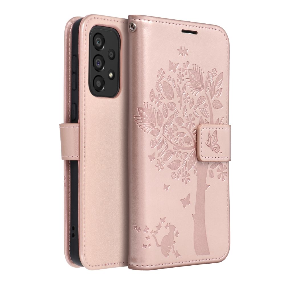Forcell MEZZO preklopni etui za SAMSUNG A33 5G les rožnato zlato