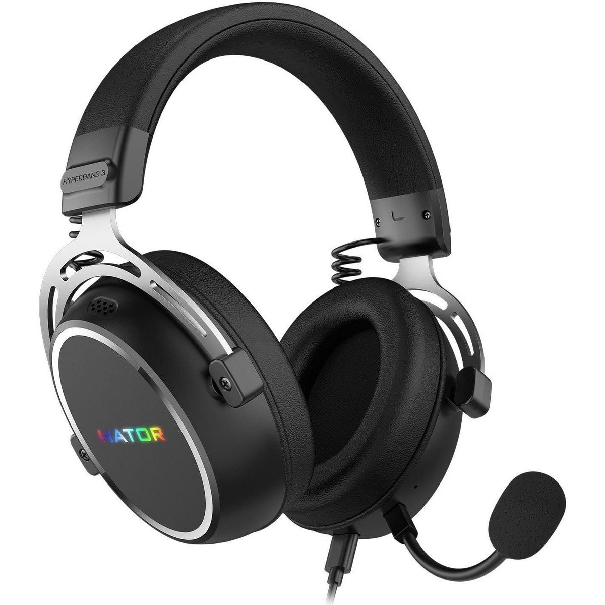 HATOR Hypergang 3 USB Slušalice Žičano i bežično Obruč za glavu Igranje USB Type-C / USB Type-A Bluetooth Crno