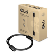 CLUB3D 0.8m, 2xUSB3.1-C USB kabel 1 m USB 3.2 Gen 2 (3.1 Gen 2) USB C Crno