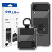 WHITESTONE PROZIRNA MASKA SA PRSTENOM ZA SAMSUNG GALAXY Z FLIP 4 – CRNA