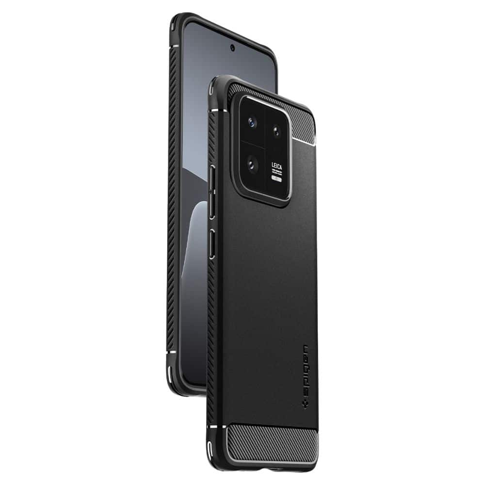 SPIGEN RUGGED ARMOR MASKA ZA XIAOMI 13 PRO MAT ČRNA
