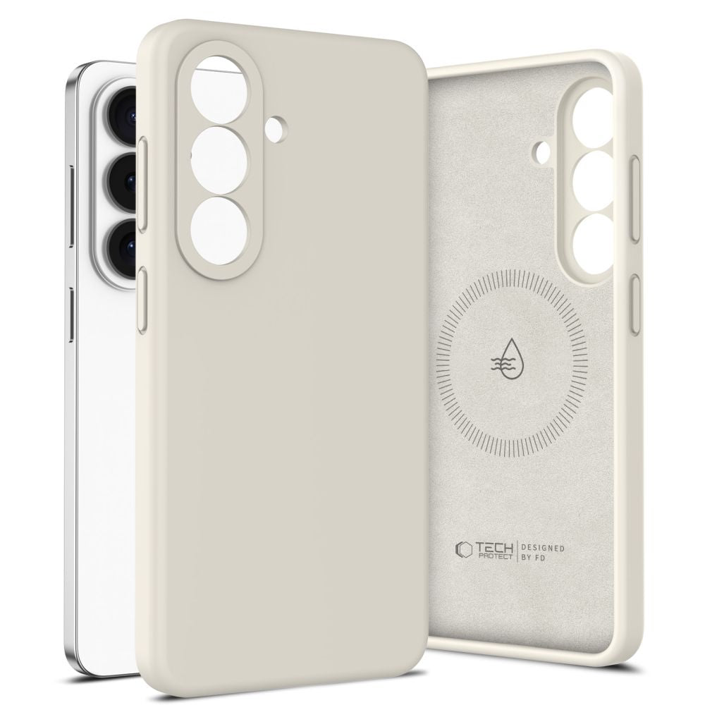 Tech-Protect silikonska MagSafe maskica za Samsung Galaxy S26+Plus – Cosmic Latte