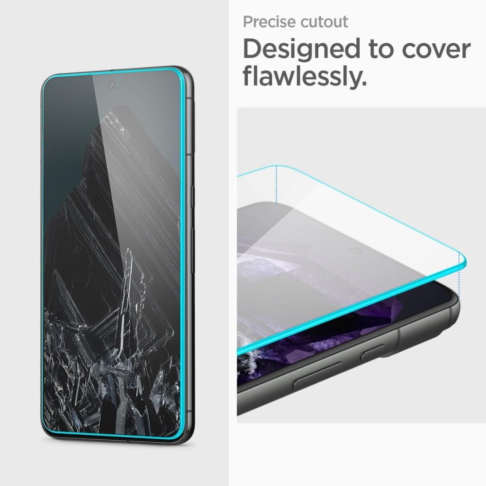 Spigen – Glas.tR Align Master (2 kosa) za Google Pixel 8 – prozorno