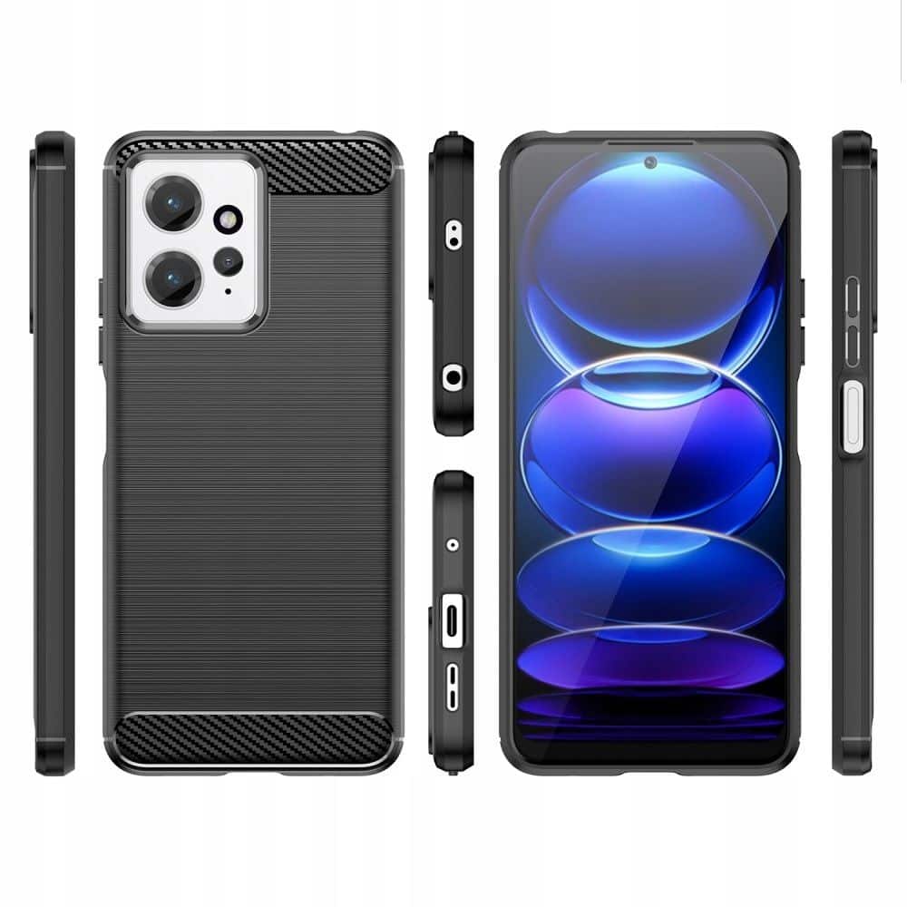 TECH-PROTECT TPUCARBON OVITEK ZA XIAOMI REDMI NOTE 12 4G / LTE črn