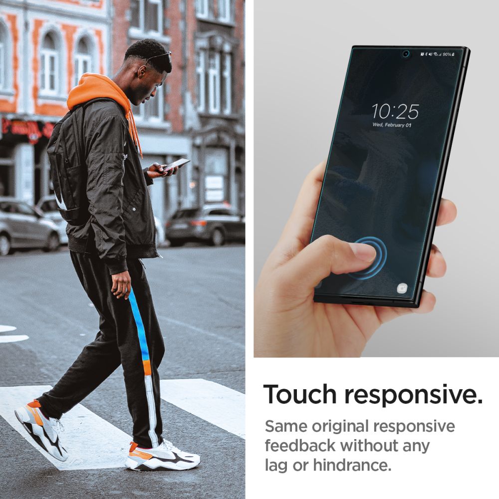 Spigen – Neo Flex (2 kosa) za Samsung Galaxy S23 Ultra – prozorna