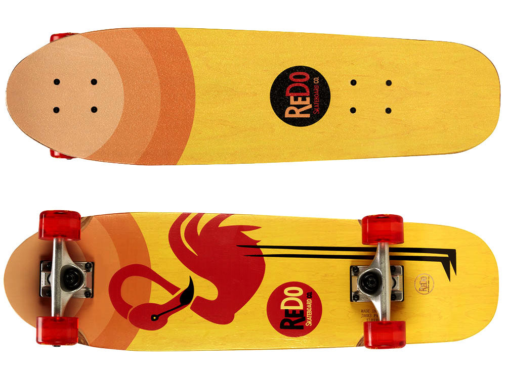Drveni skateboard ReDo – Flamingo