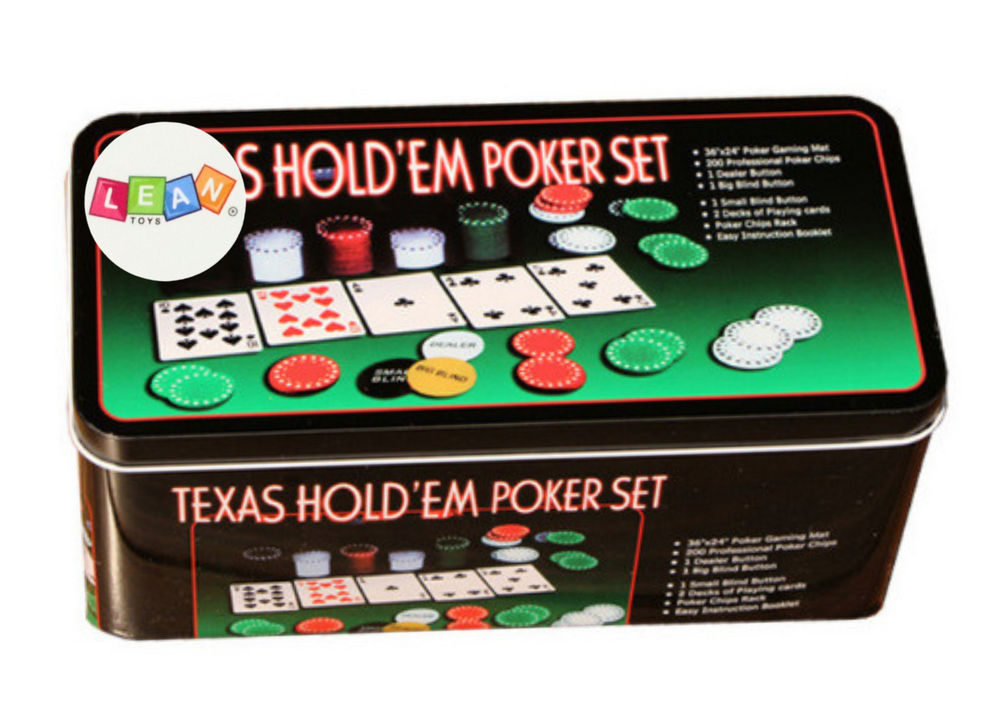 Set za igru - ​​poker, 2 špila karata, Ploča za igru ​​s žetonima