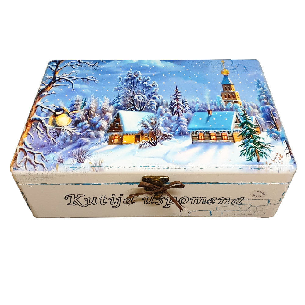 🎁 Škatla Spominov – Ohranite Najdražje Trenutke v Topli Zimski Zgodbi 🎁 Š154154