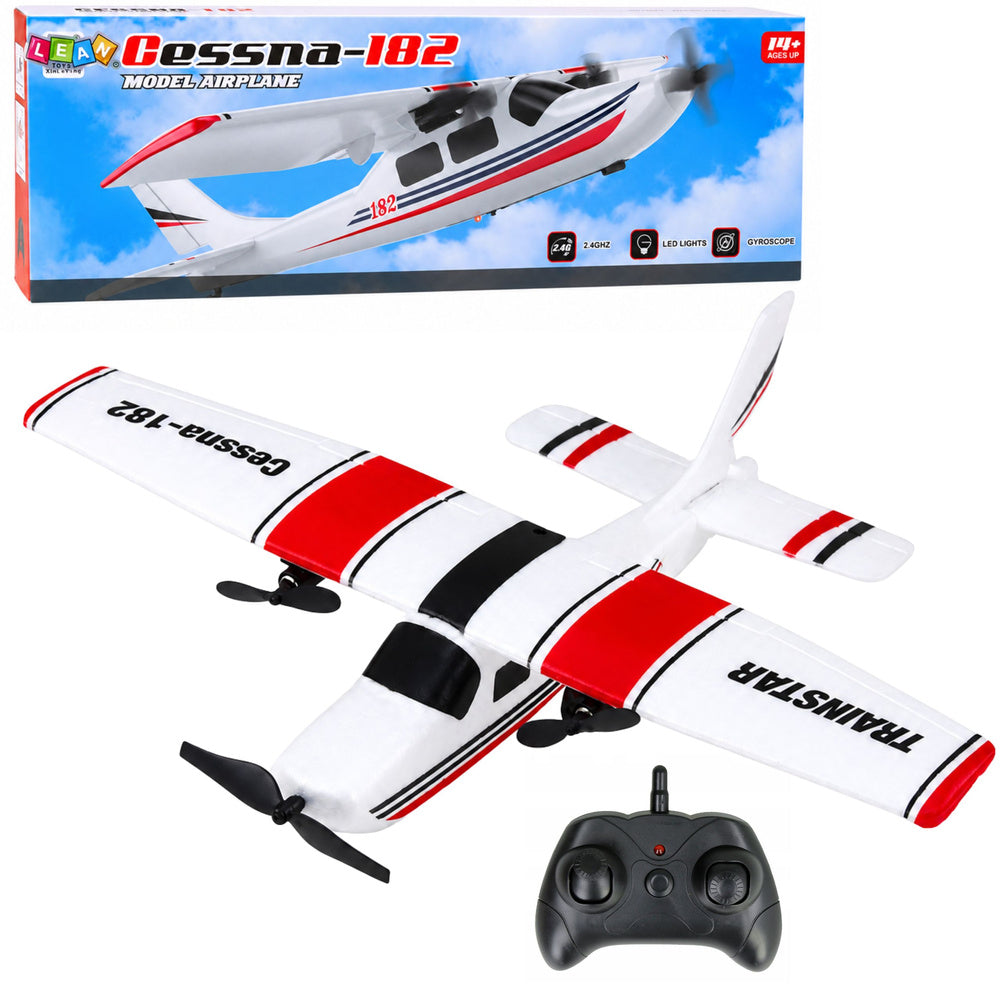 Avion na daljinsko upravljanje Cessna 182 2.4 GHz  - crveno/bijeli